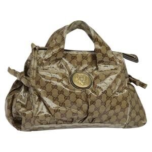GUCCI GG Crystal Handbag Black Gold